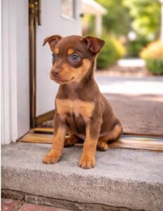 chocolate and tan female miniature pinscher puppy for sale rosie